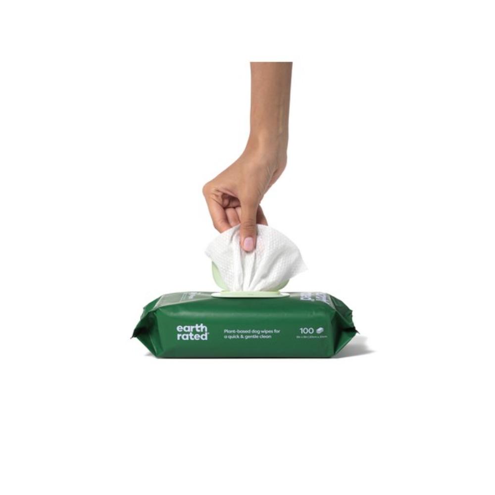 Earth Rated Lot de 100 lingettes pour chiens à la lavande