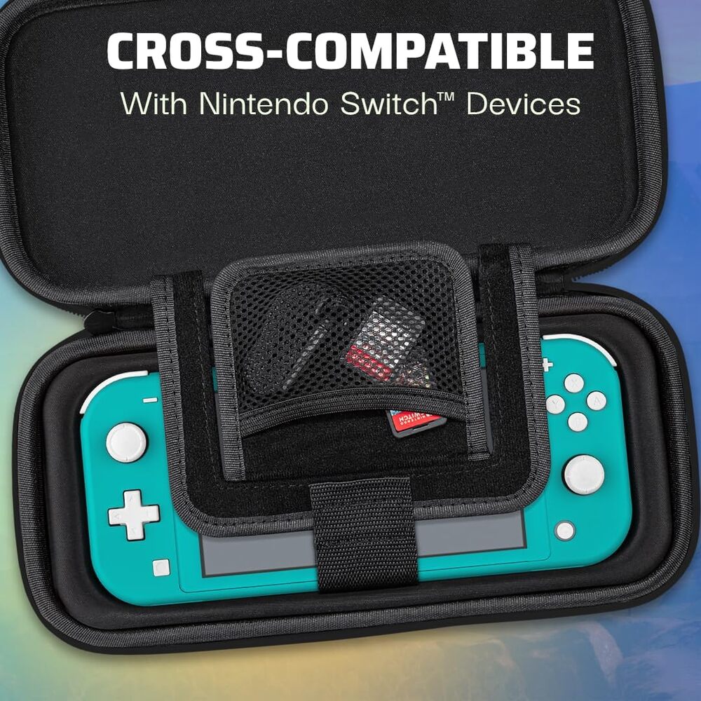 PDP Étui Rigide Travel Case Nintendo Switch, Switch Lite et Switch OLED - Rangement 14 Jeux - Pochette Velcro Ajustable - Sangle de Retrait - Licence Officielle The Legend of Zelda