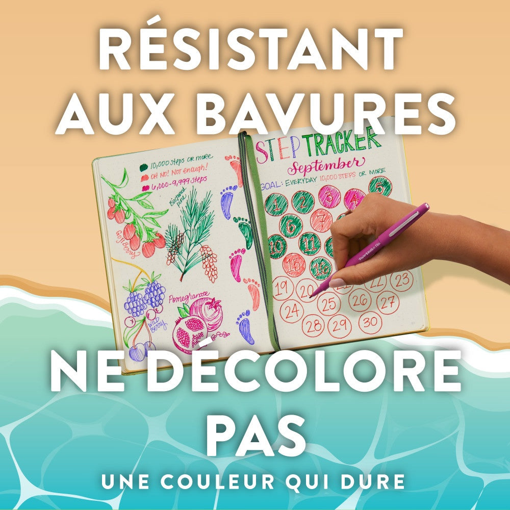 Paper Mate Flair Stylos feutres | à pointe moyenne | Lot de 16