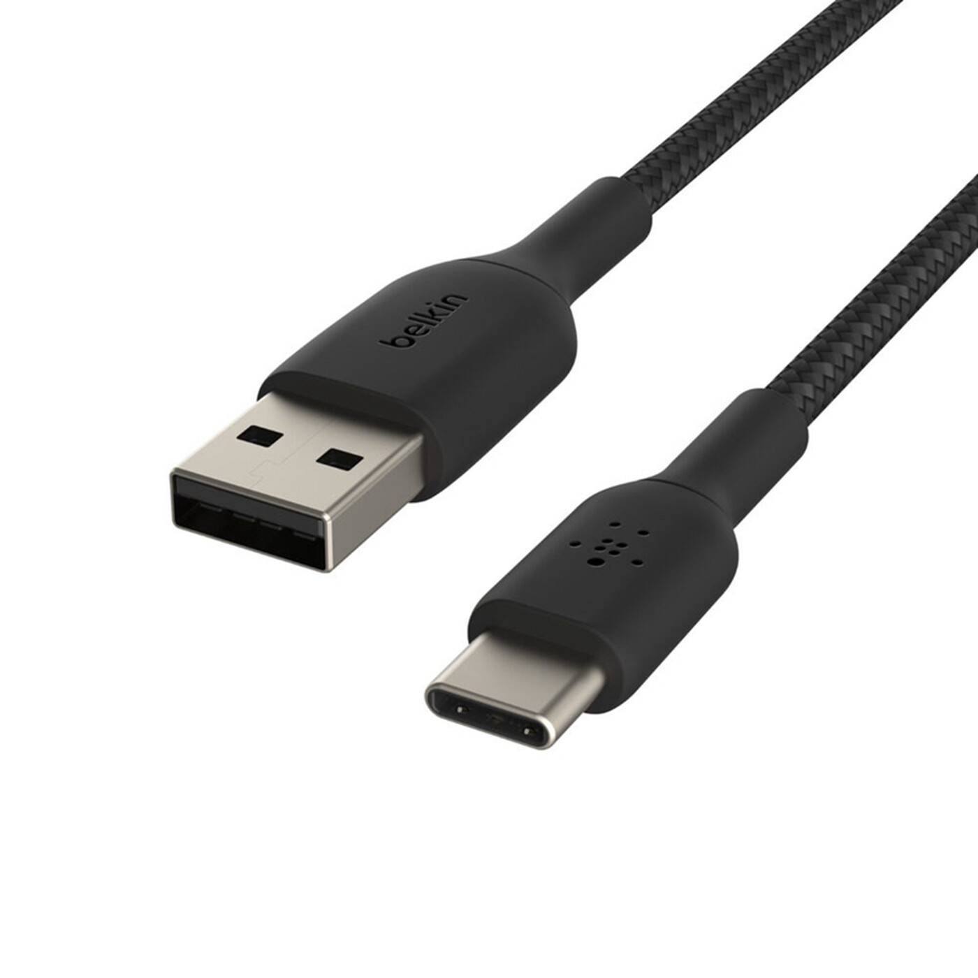 Belkin Câble USB-C vers USB-A tressé pour smartphone, 1 m, Noir
