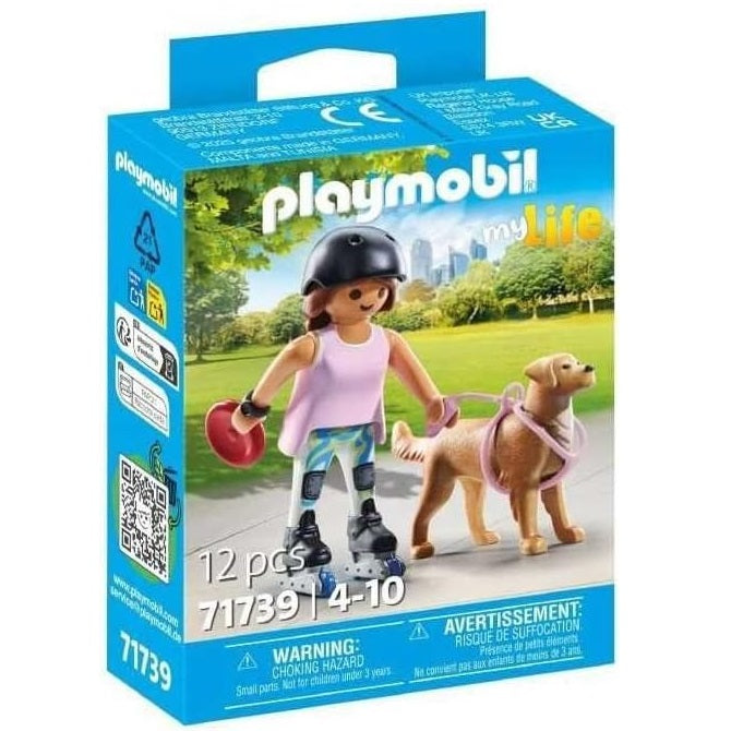PLAYMOBIL Special Plus Set Fille avec Chien et Trottinette (MPN : 71739)