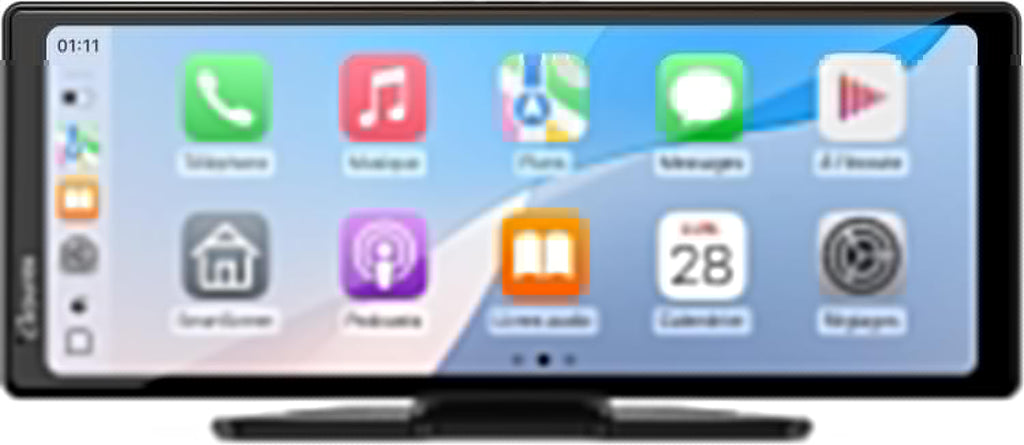 CARPURIDE stéréo de voiture portable, V92 Wireless Carplay & Android Auto, radio tactile 10,26 pouces 1080P HD avec BT 5.0, prise en charge Mirror Link