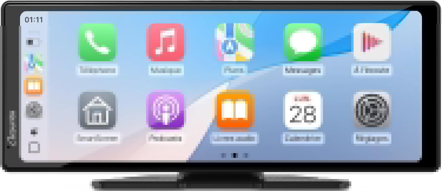 CARPURIDE stéréo de voiture portable, V92 Wireless Carplay & Android Auto, radio tactile 10,26 pouces 1080P HD avec BT 5.0, prise en charge Mirror Link