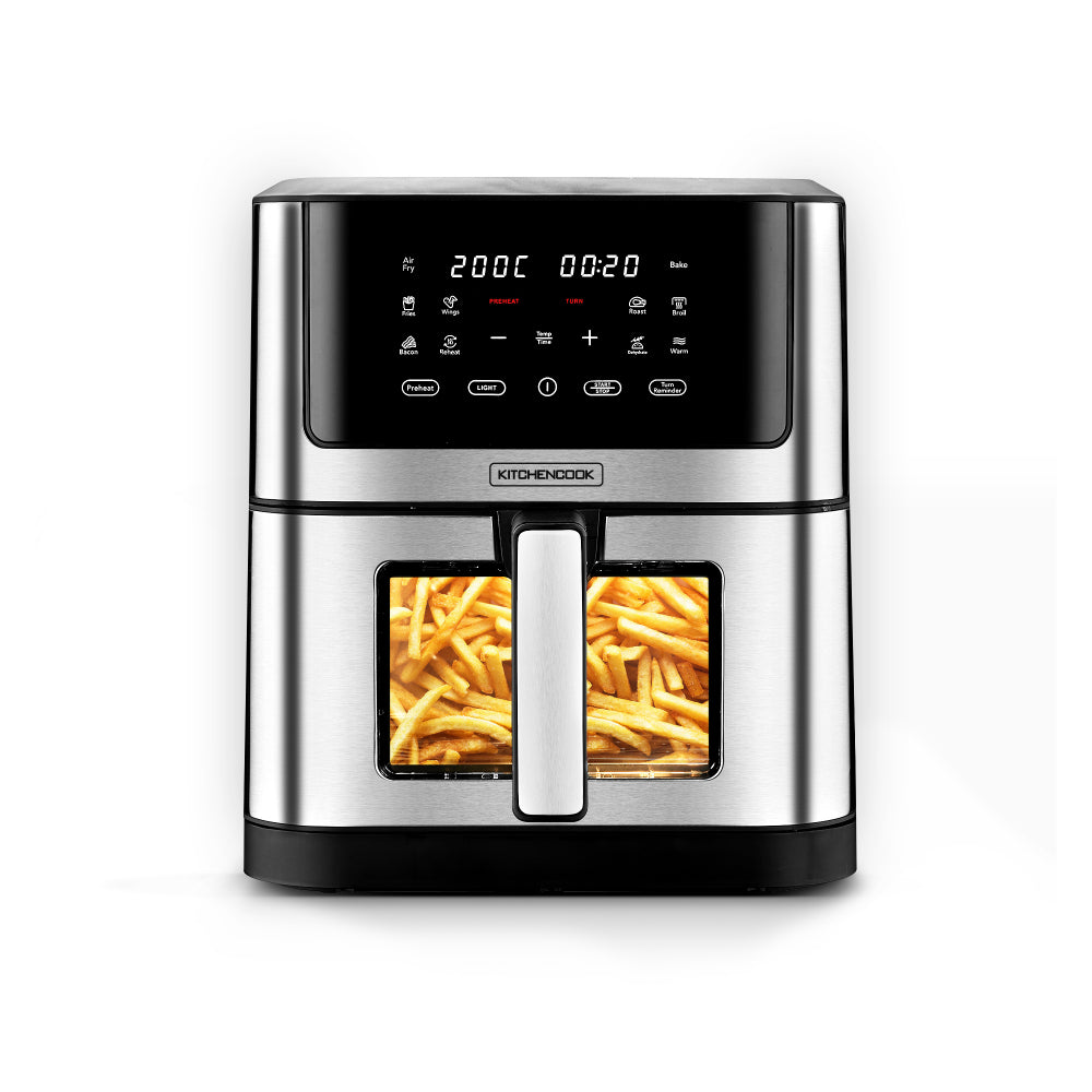 KITCHENCOOK AIRMED WXL Friteuse sans huile 8 L, 10 programmes préréglés, avec hublot de visualisation