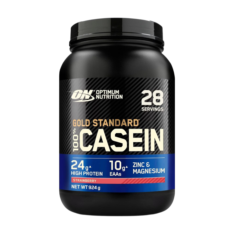 Optimum Nutrition Gold Standard 100 % Caséine, Saveur Fraise Délice 924 g (28 portions)