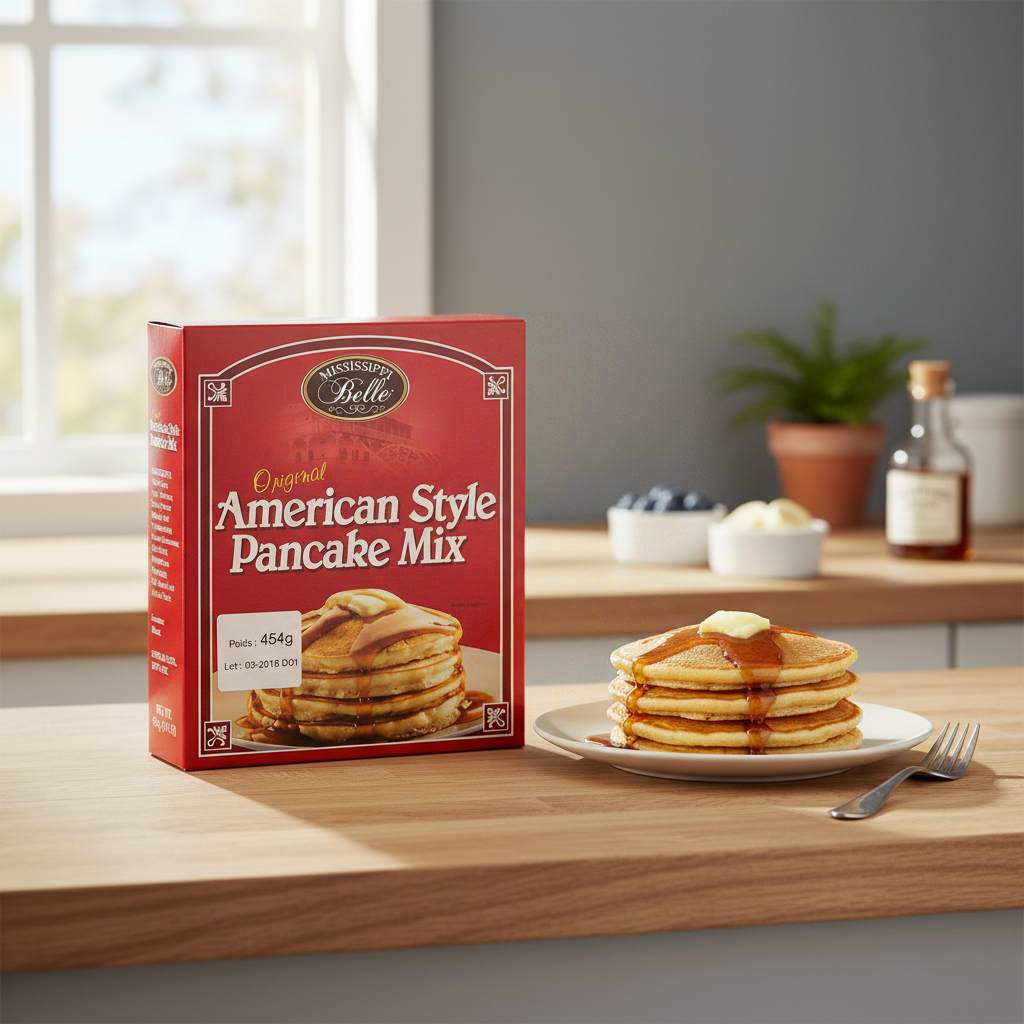 MISSISSIPPI BELLE Préparation pour pancakes à l'américaine - 454 g