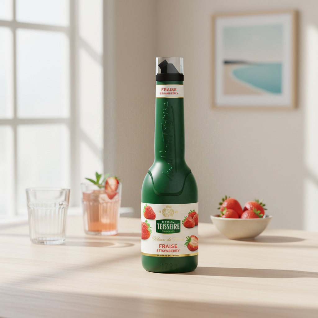 TEISSEIRE Purée de fruit fraise - 1 L