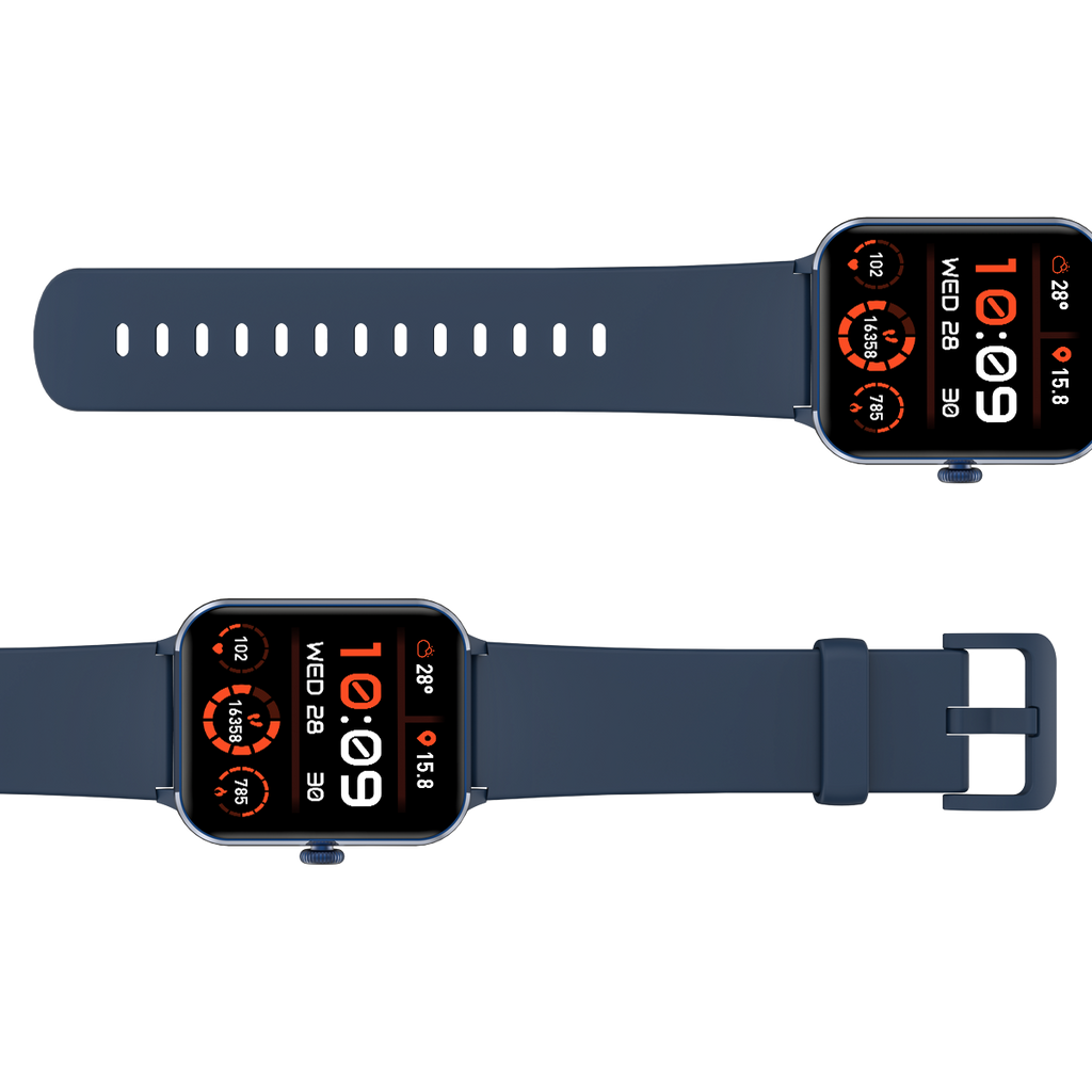 Blackview R50 Montre connectée écran de 1,85 pouces, autonomie de 25 jours, moniteur de fréquence cardiaque et de sommeil, appels Bluetooth, plus de 100 modes sportifs. Compatible Android/iOS