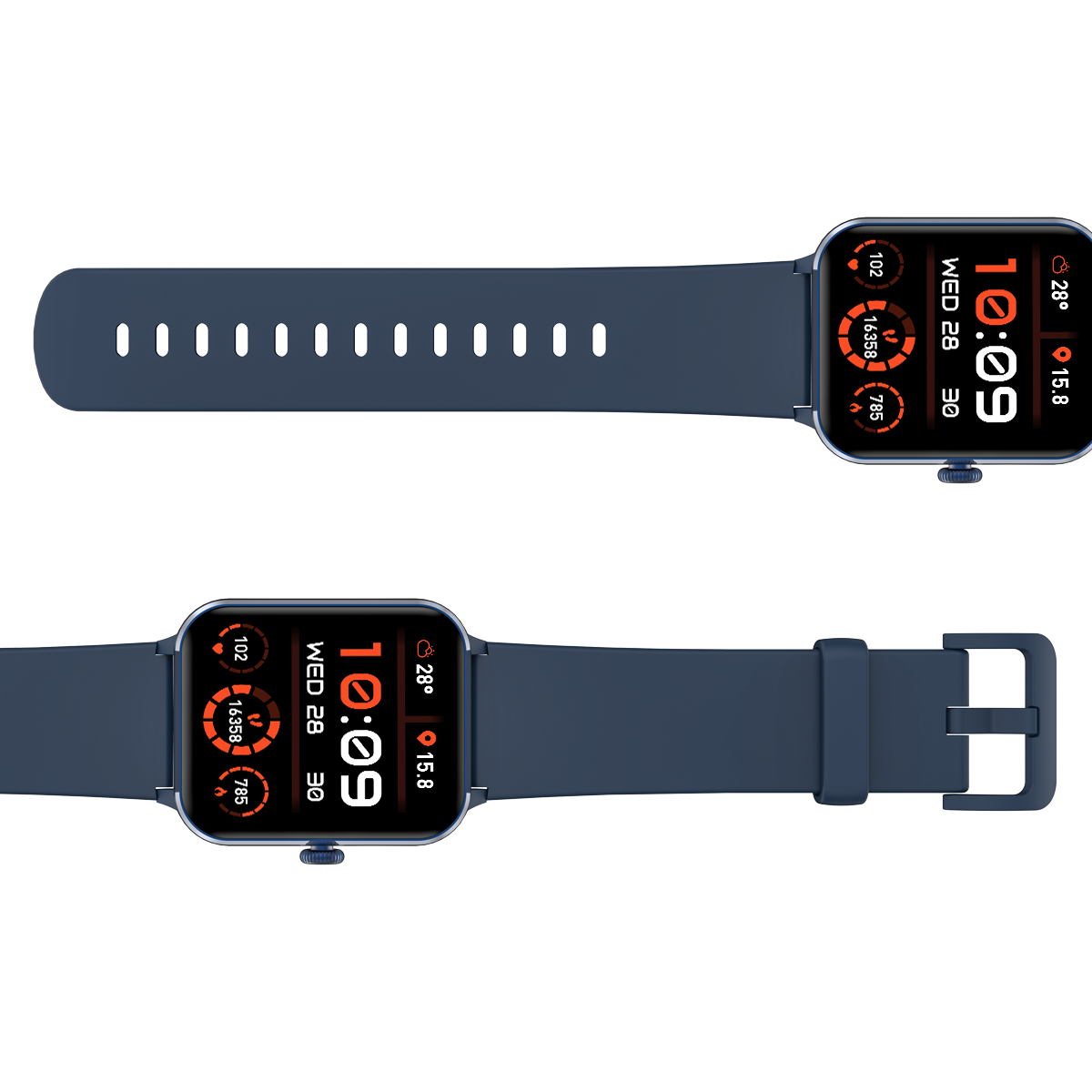 Blackview R50 Montre connectée écran de 1,85 pouces, autonomie de 25 jours, moniteur de fréquence cardiaque et de sommeil, appels Bluetooth, plus de 100 modes sportifs. Compatible Android/iOS