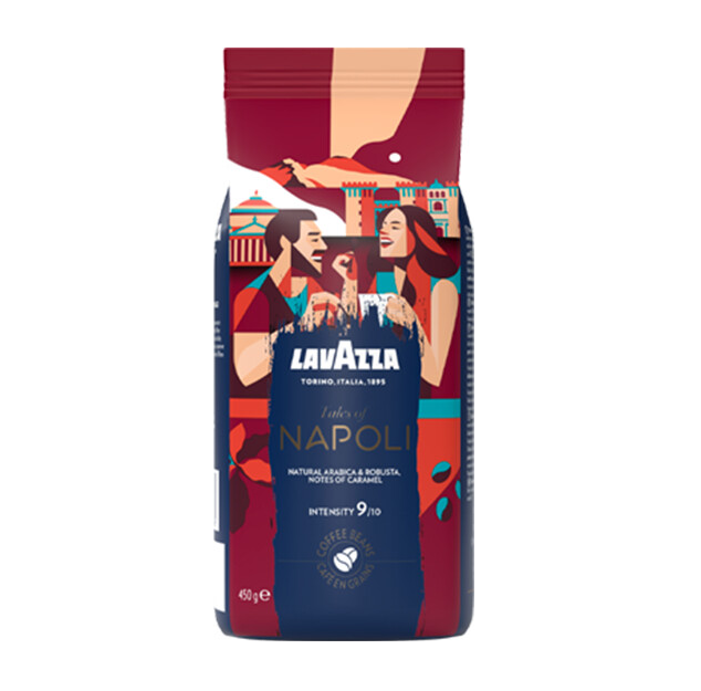 Lavazza Tales of NAPOLI Café en grains 450 g