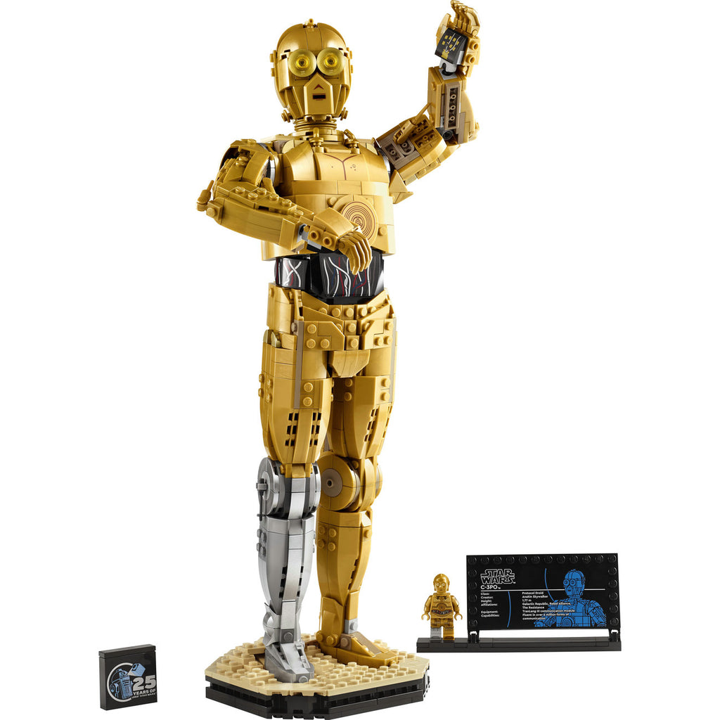 LEGO Star Wars 75398 C-3PO Figurine de droïde à construire