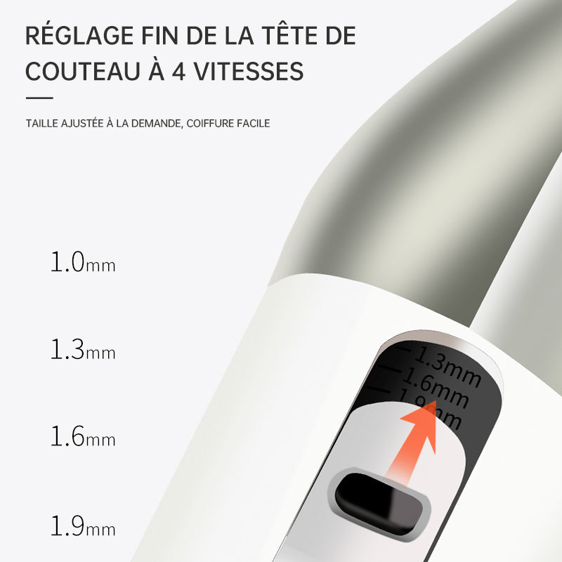 CONFU T105 Tondeuse à cheveux électrique pour adultes, usage domestique, rasage des cheveux, spéciale barbier et salon de coiffure, lame en céramique
