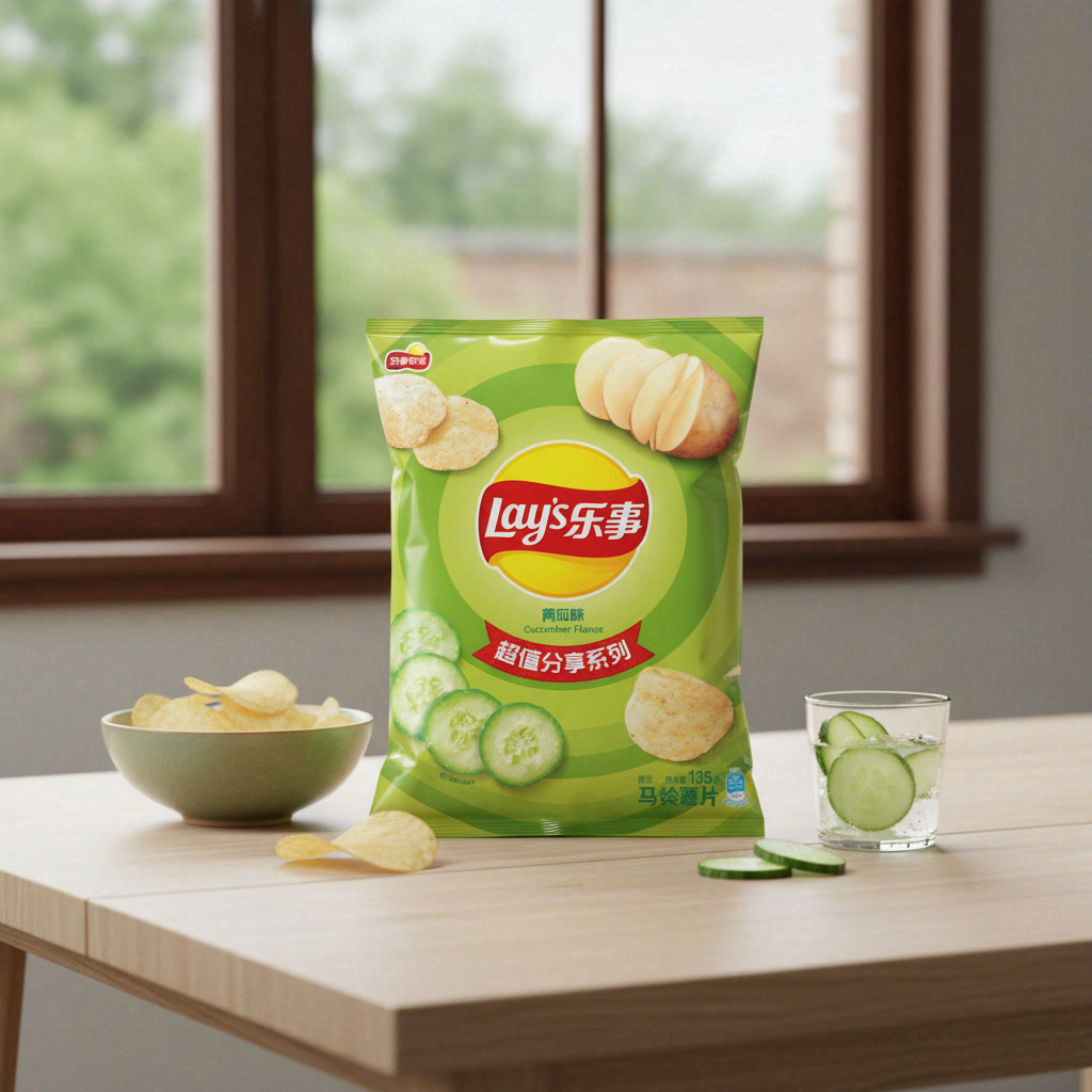 Lay's Chips de pommes de terre saveur concombre - 135 g