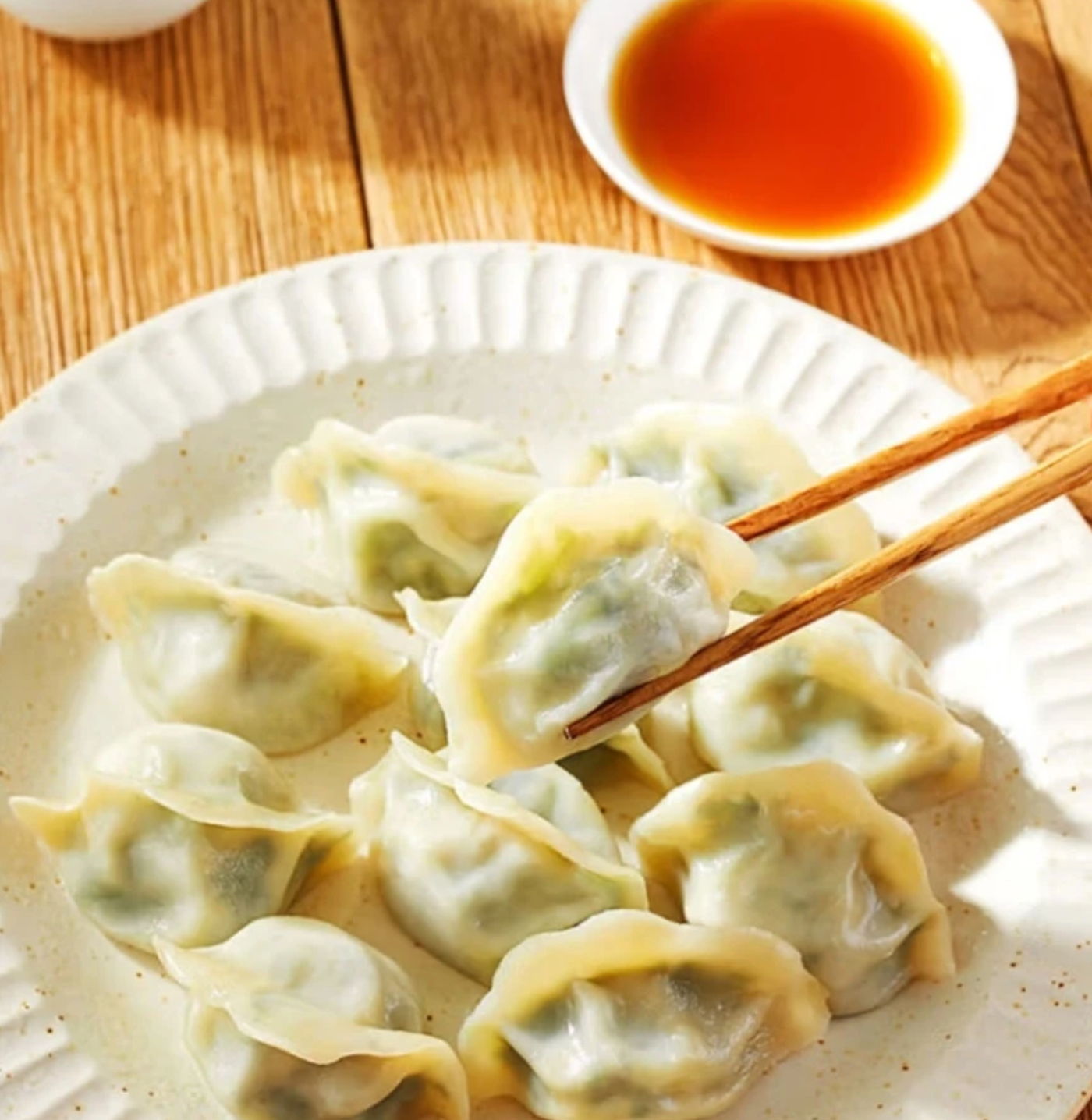 FRESHASIA Raviolis à la ciboulette et aux champignons - 450 g