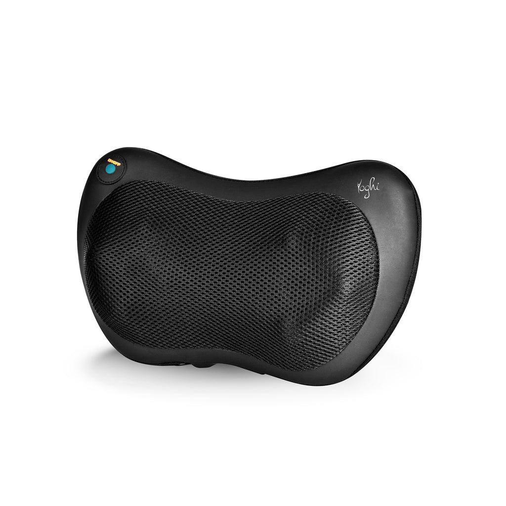 YOGHI - Coussin de Massage Shiatsu Chauffant à 8 Têtes de Massage, Noir