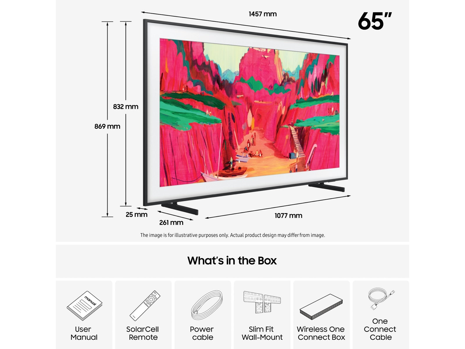 Samsung The Frame 65LS03FW PRO TV QLED Neo Mini LED 65", 2025, 165 cm