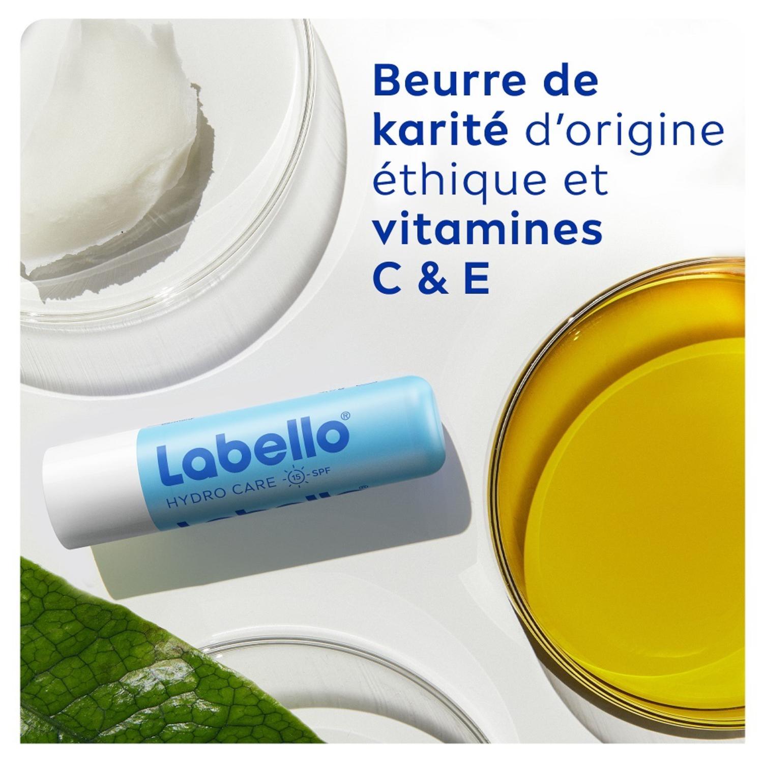 Labello Lèvres Stick Baume à Lèvres Hydro Care FPS15 Duo