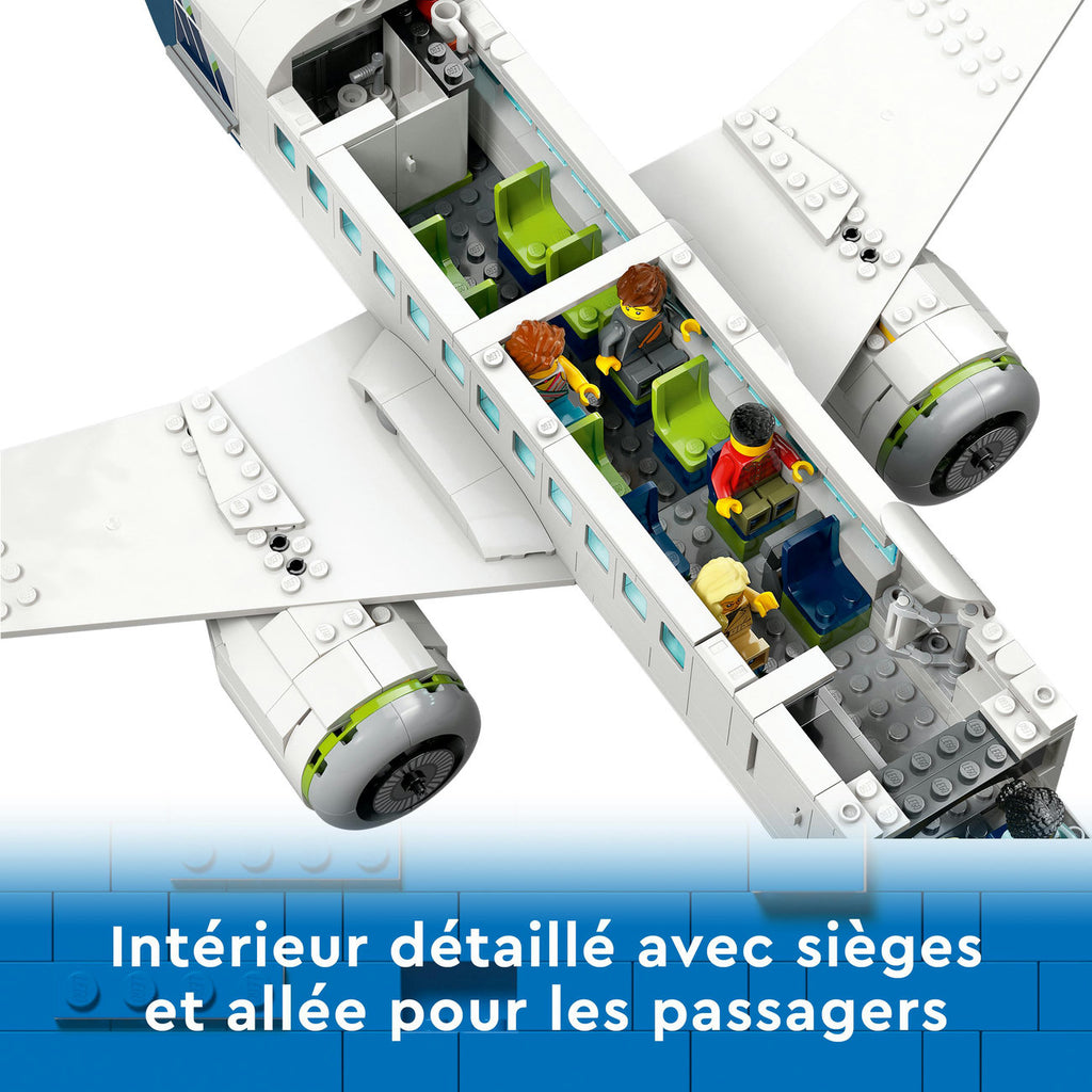 LEGO City 60367 Set de Construction Avion de Passagers