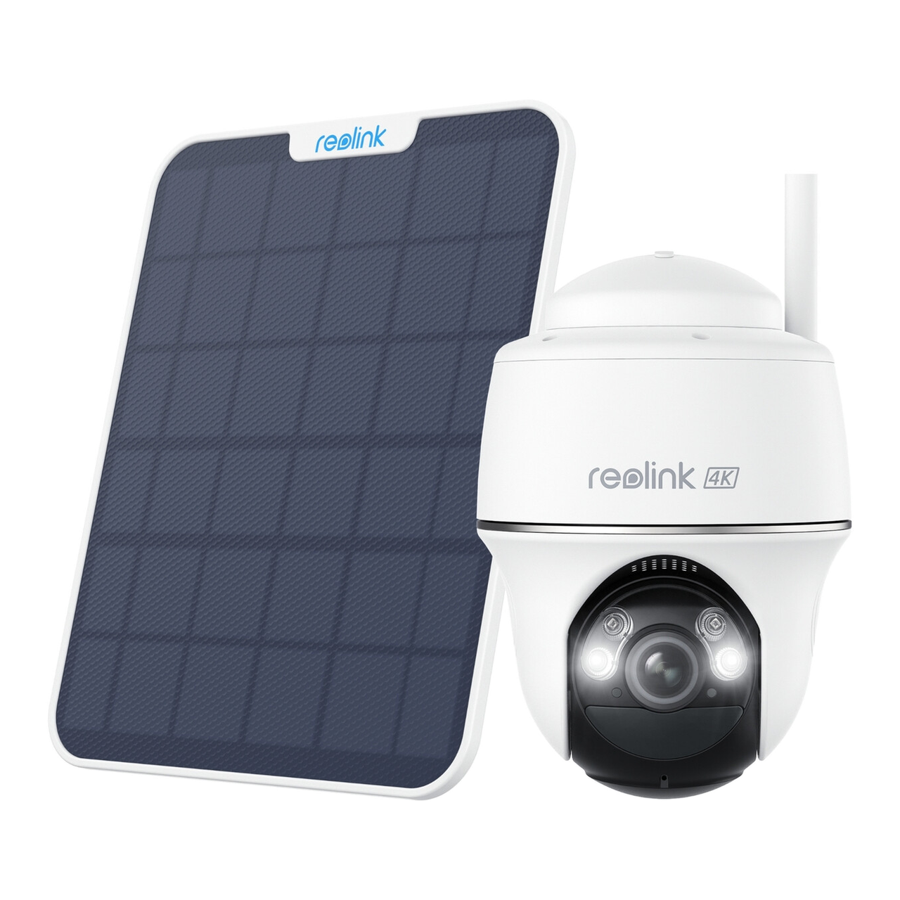 REOLINK B440 Kit solaire Caméra de sécurité extérieure 4K 8MP – Blanc