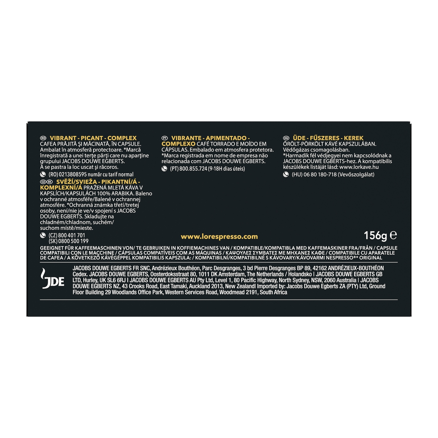 L'OR Espresso Capsules Nespresso Ristretto x30