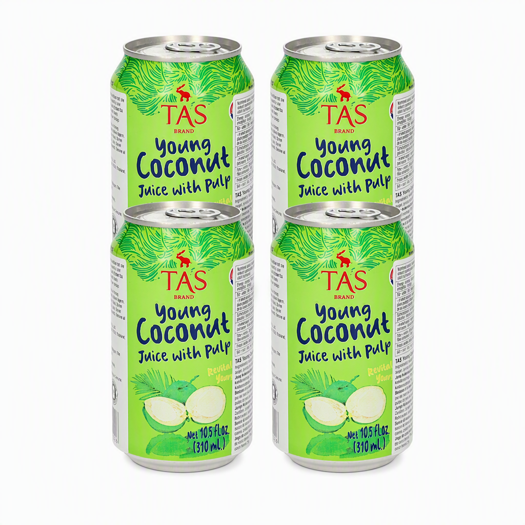 TAS Jus de Noix de Coco avec Pulpe (Canette) 310 ml ( Lot de 4)