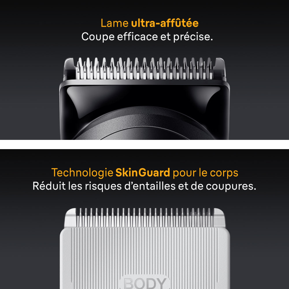 BRAUN MGK5540 - Tondeuse Multifonction 7-en-1 - Étanche - Tondeuse de Précision - Sans Fil - Noir