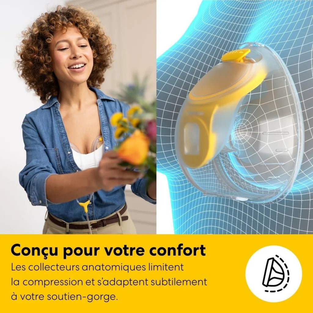 MEDELA Freestyle Mini Hands-Free - Tire-lait électrique double, coquille 24 mm