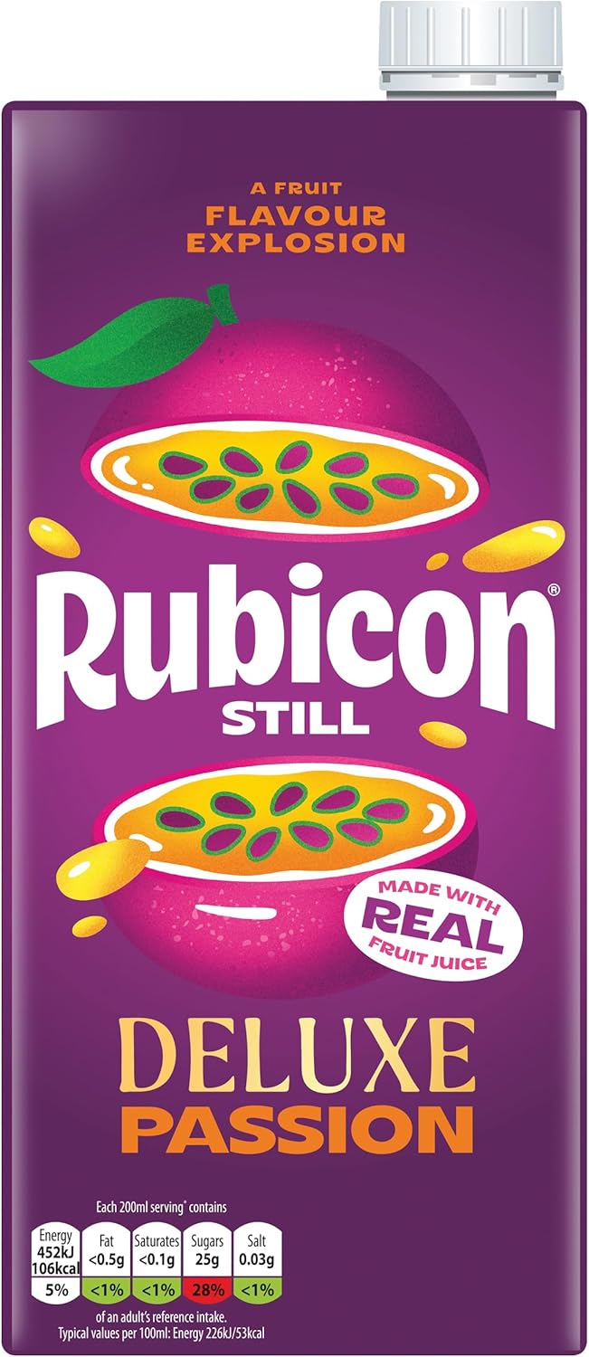 Rubicon Classique Fruit de la passion Deluxe (Tetra Pak) Pack de 12 x 1 L