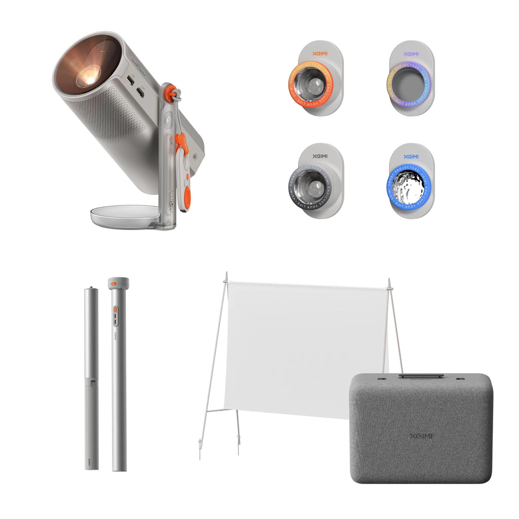 XGIMI Mogo 4 Match Night Collection EU Ensemble de Projecteur Portable — Inclut le Code de Jeu EA SPORTS FC 26, Google TV, 1080P, 450 Lumens ISO, Audio Harman Kardon, Batterie 2,5 h