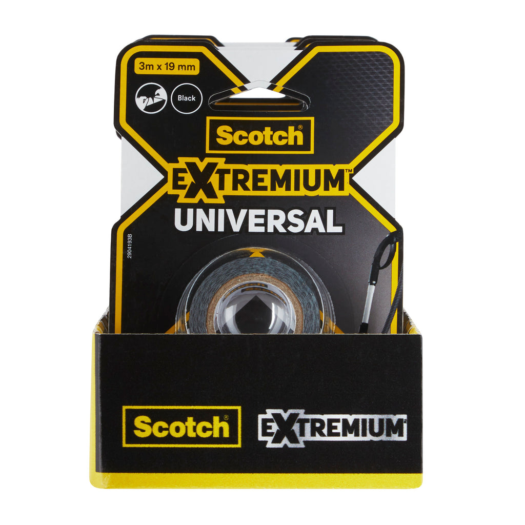 Scotch® Ruban adhésif toilé de réparation universel Noir 3 m x 19 mm