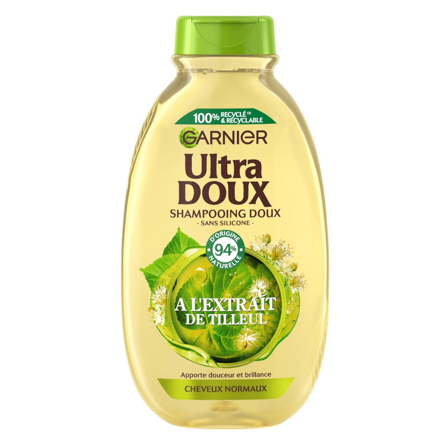 GARNIER Ultra Doux Shampooing Douceur & Brillance (Pour cheveux normaux, extrait de tilleul) - 300 ml