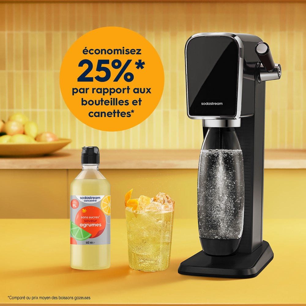 SodaStream Lot de 6 Concentrés Saveur Agrumes sans Sucres 440 ml | Préparez jusqu'à 54 L de Boisson