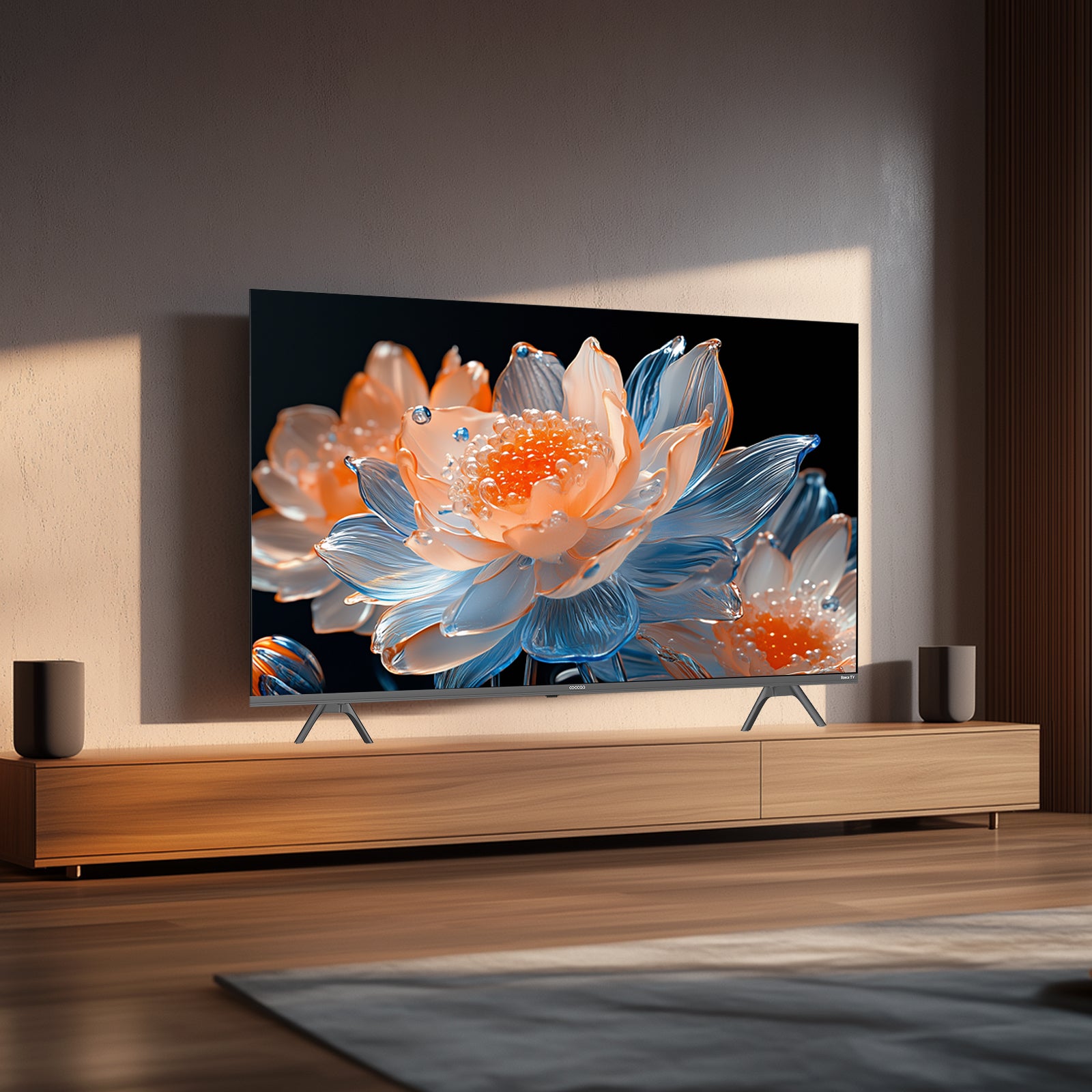Coocaa Smart TV 65 pouces UHD Roku TV, HDR10, EyeCare Premium (faible lumière bleue), triple tuner, streaming fluide