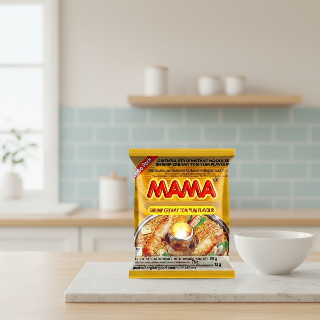 MAMA Nouilles instantanées crémeuses Tom Yum aux crevettes - 90 g