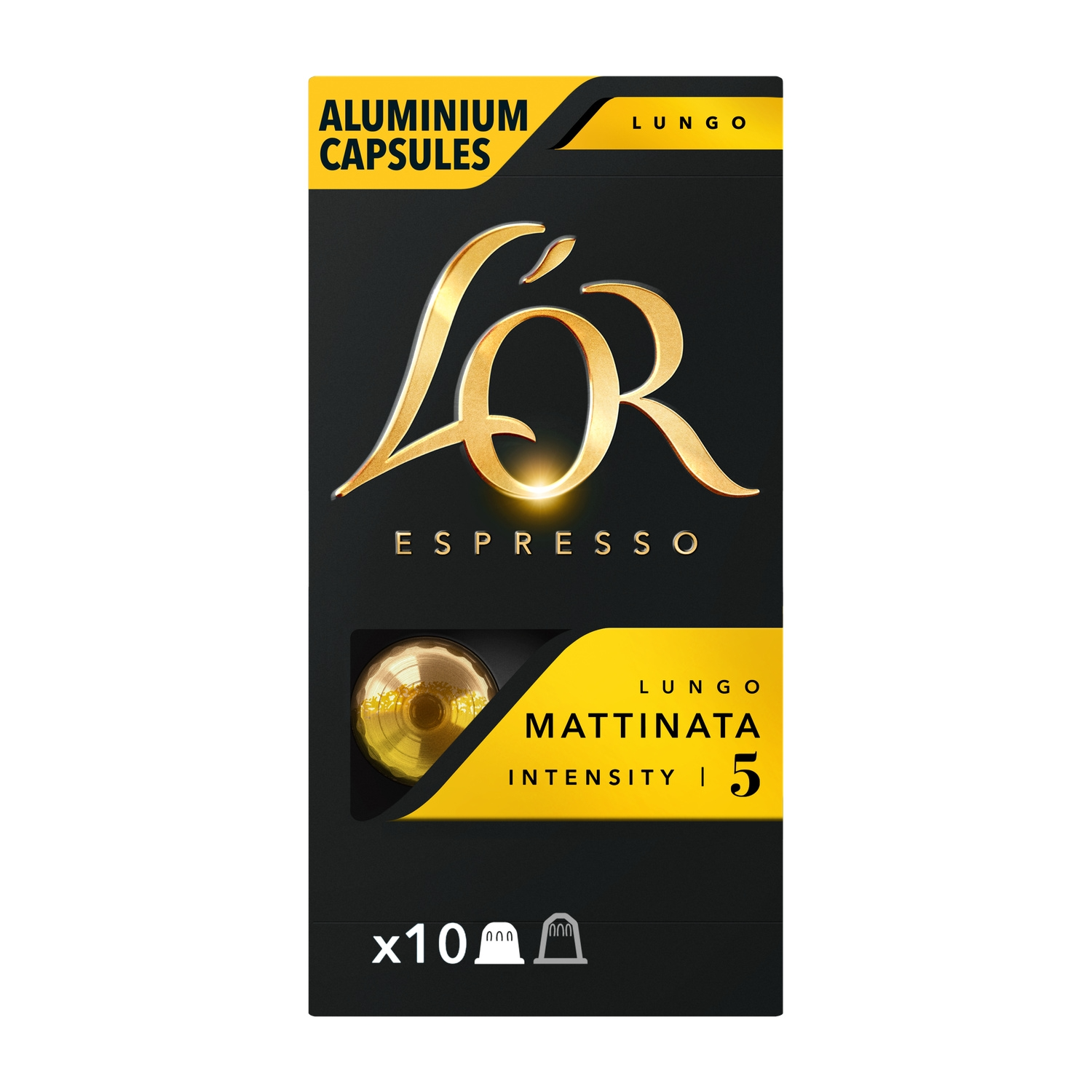 L'OR Capsules de Café Lungo Mattinata - Boîte de 10