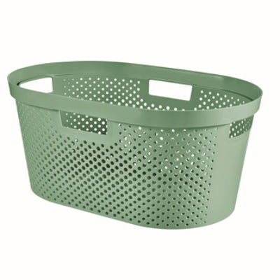 CURVER Corbeille à linge INFINITY DOTS 40L 58.5 x 38.0 x 26.5 cm