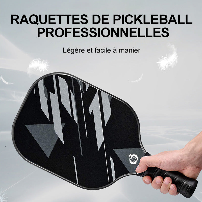 Niupipo Lot de 2 raquettes de pickleball - Matériau en fibre de verre, Noyau en nid d’abeille en polypropylène, Certification USAPA, Conception légère, Prise confortable, Idéal pour débutants et joueurs intermédiaires, MX-25