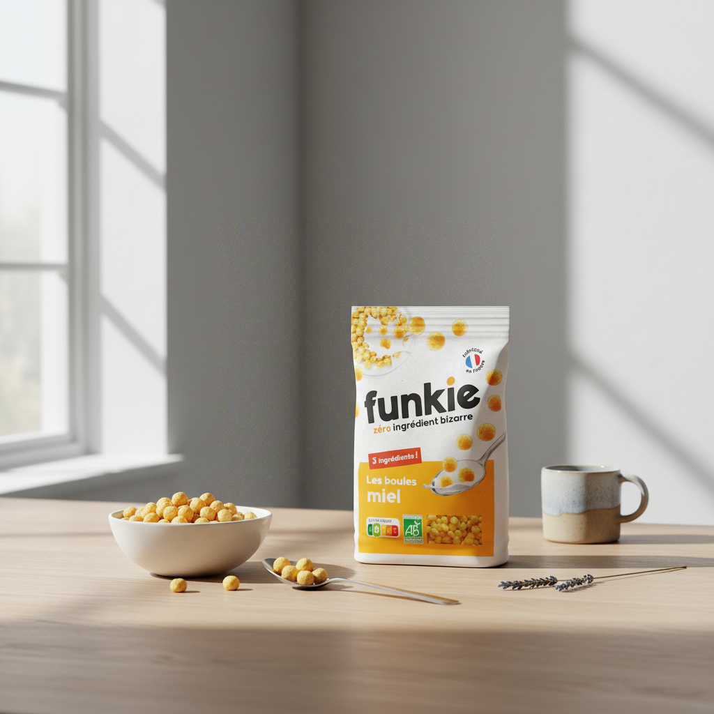 FUNKIE Céréales biologiques boules miel - 300 g
