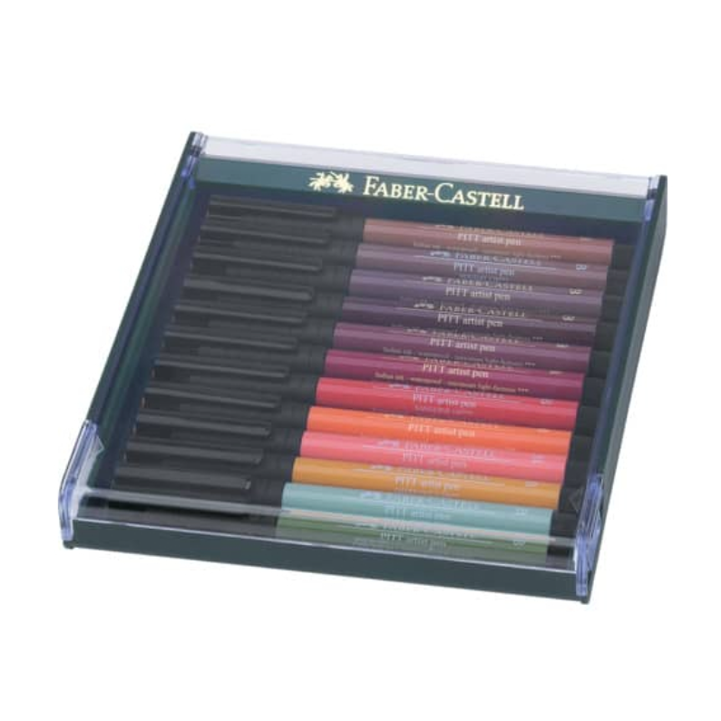 Faber-Castell Pitt Artist Pen Brush Lot de 12 feutres
