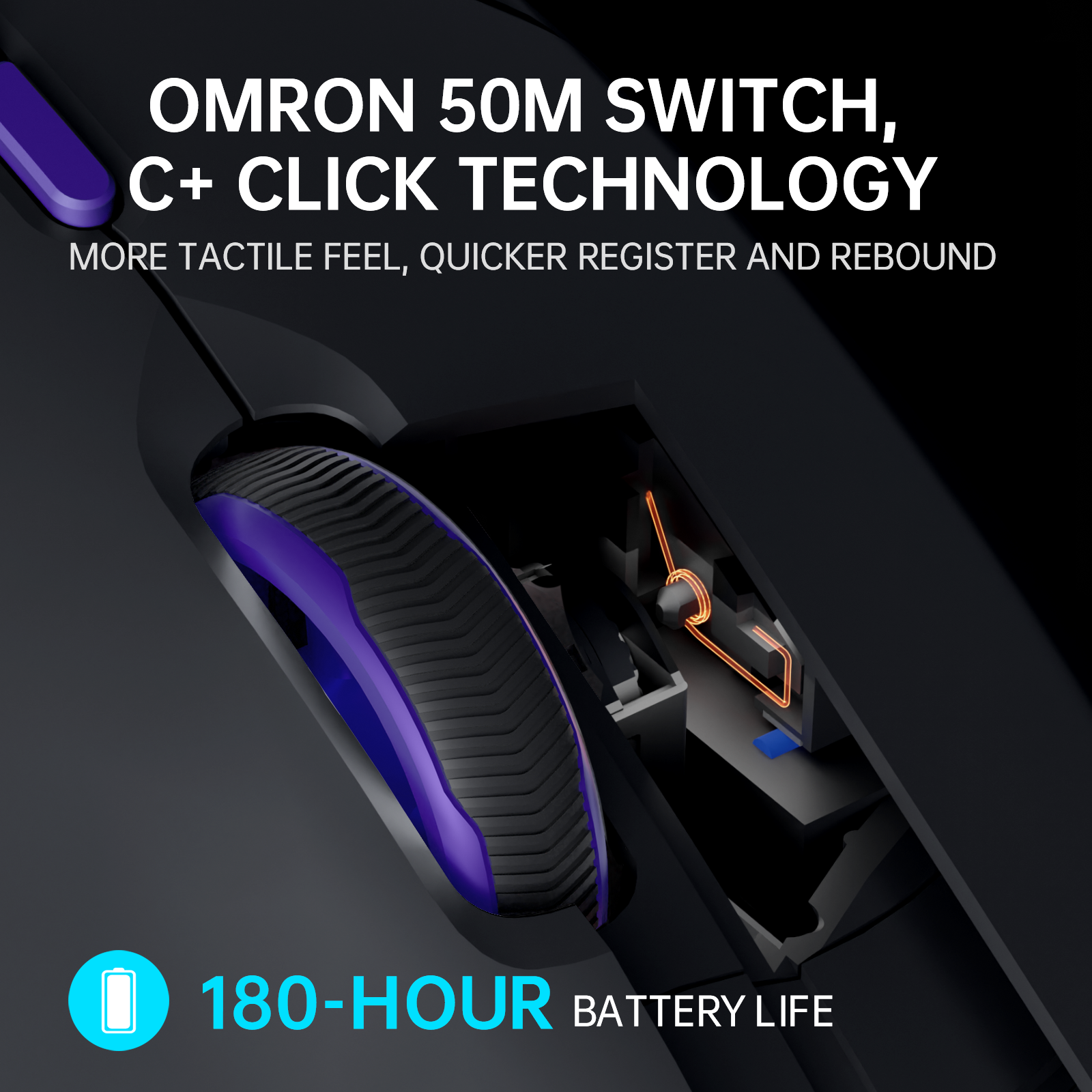 RAPOO VT9Pro 4K Souris gaming sans fil - Noir