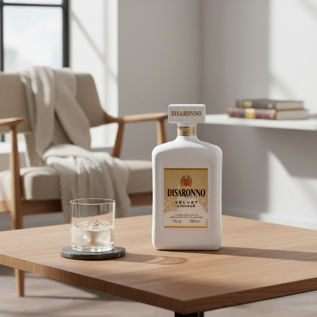 Disaronno - Velvet - Crème d’Amaretto - Origine: Italie - Alcool: 17% - A déguster pur ou en cocktail - Notes d'amandes et de vanille - 70 cl