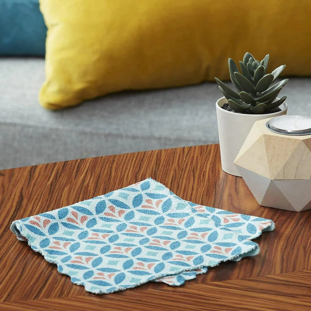 Spontex Mosaik Chiffons de Nettoyage en Microfibre, Lavables Jusqu'à 500 Fois, 30 x 40 cm, 3 Pièces
