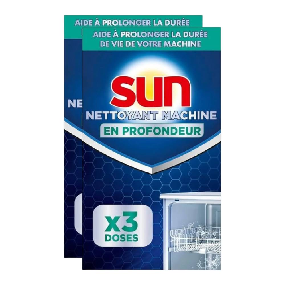 Sun Classic Nettoyant pour Lave-vaisselle, Élimine le Calcaire & la Graisse, 6 Sachets, 2 x 120 g (= 240 g)