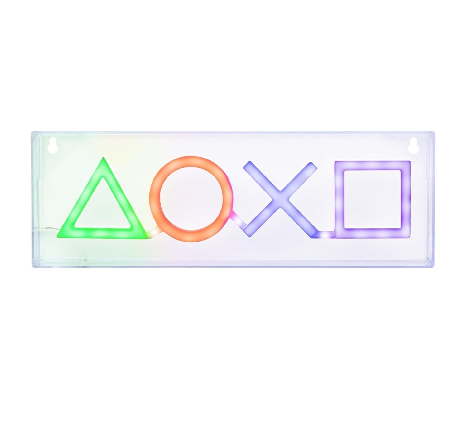 PlayStation Icons Lumière LED Néons - sous Licence Officielle - 30 cm - Fixation Murale - Alimenté par USB