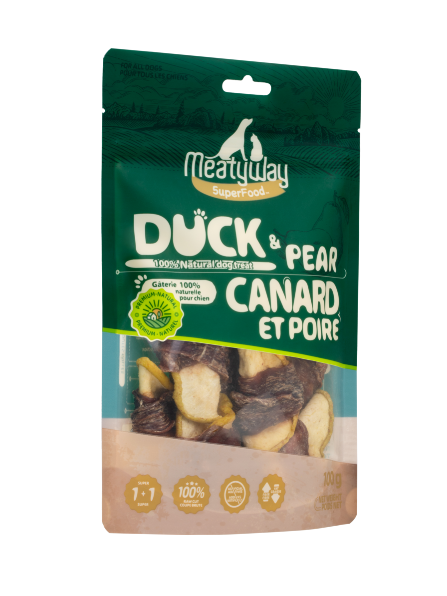 MeatyWay Friandises tendres au canard et poire - 100 g