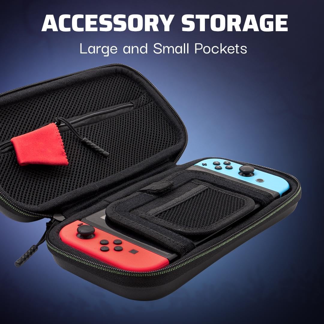 PDP Housse de protection Trave Case pour Nintendo Switch, Switch Lite et Switch OLED - Licence officielle - Gris - Motif Boo Hoo Glow qui brille dans le noir