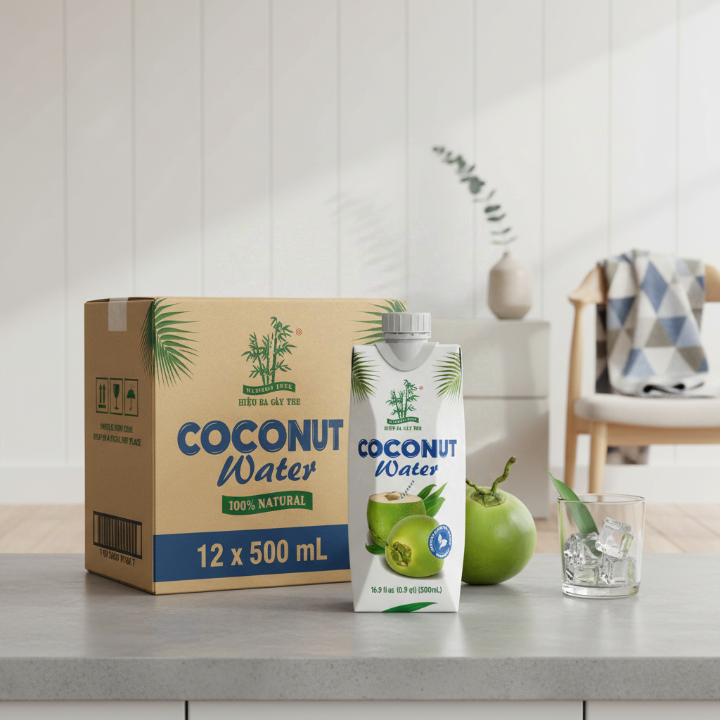 Bamboo Tree Eau de coco 12 x 500 ml - 1 carton (12 pièces)