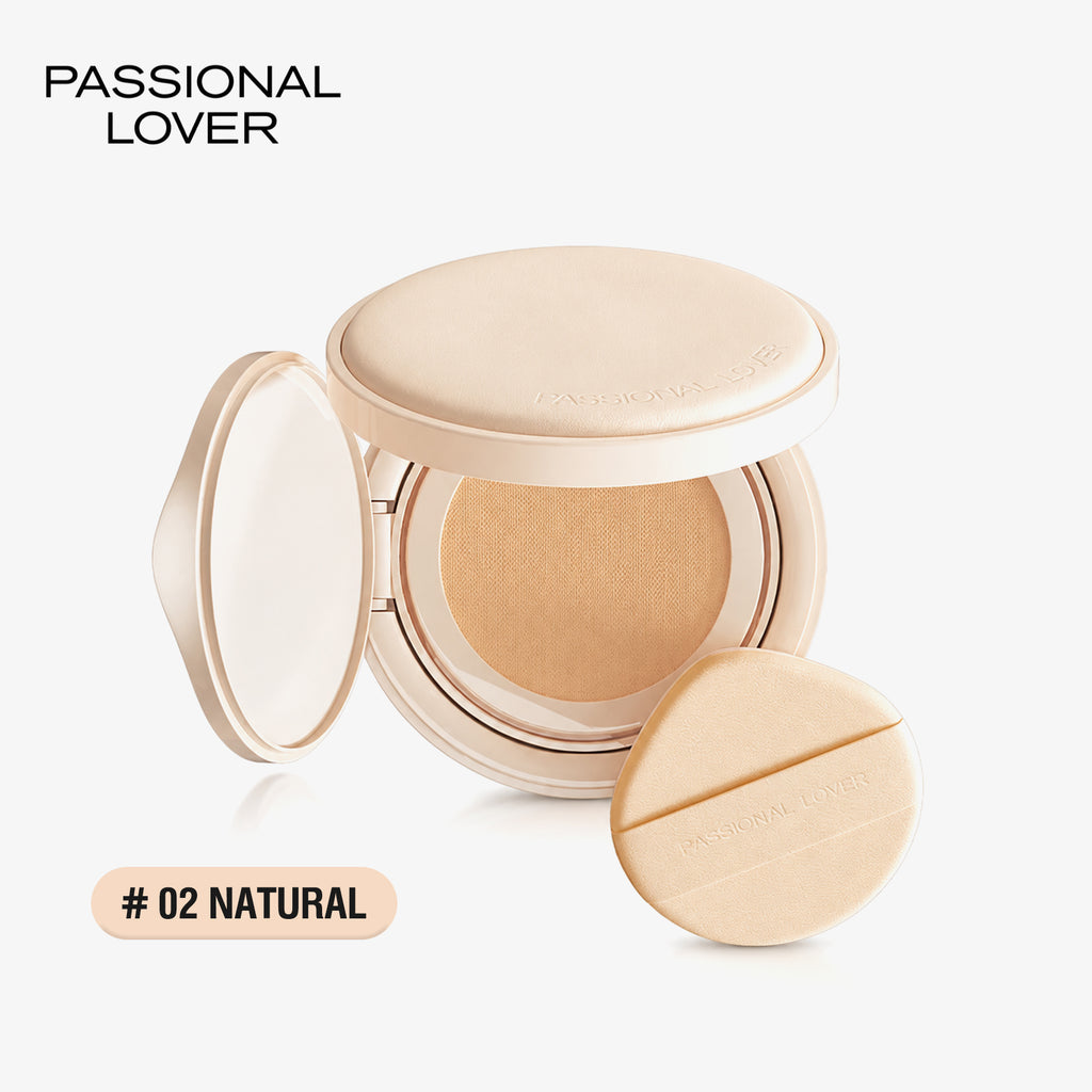 Passional Lover Fond de Teint Cushion Invisible 02 Naturel Format Complet 14 g