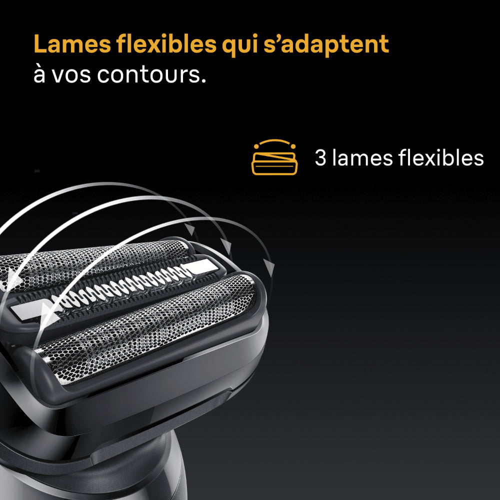 Braun Series 5 52-N1200s - Rasoir Électrique à Grille Rechargeable avec Tondeuse de Précision - 100 % Étanche - Noir