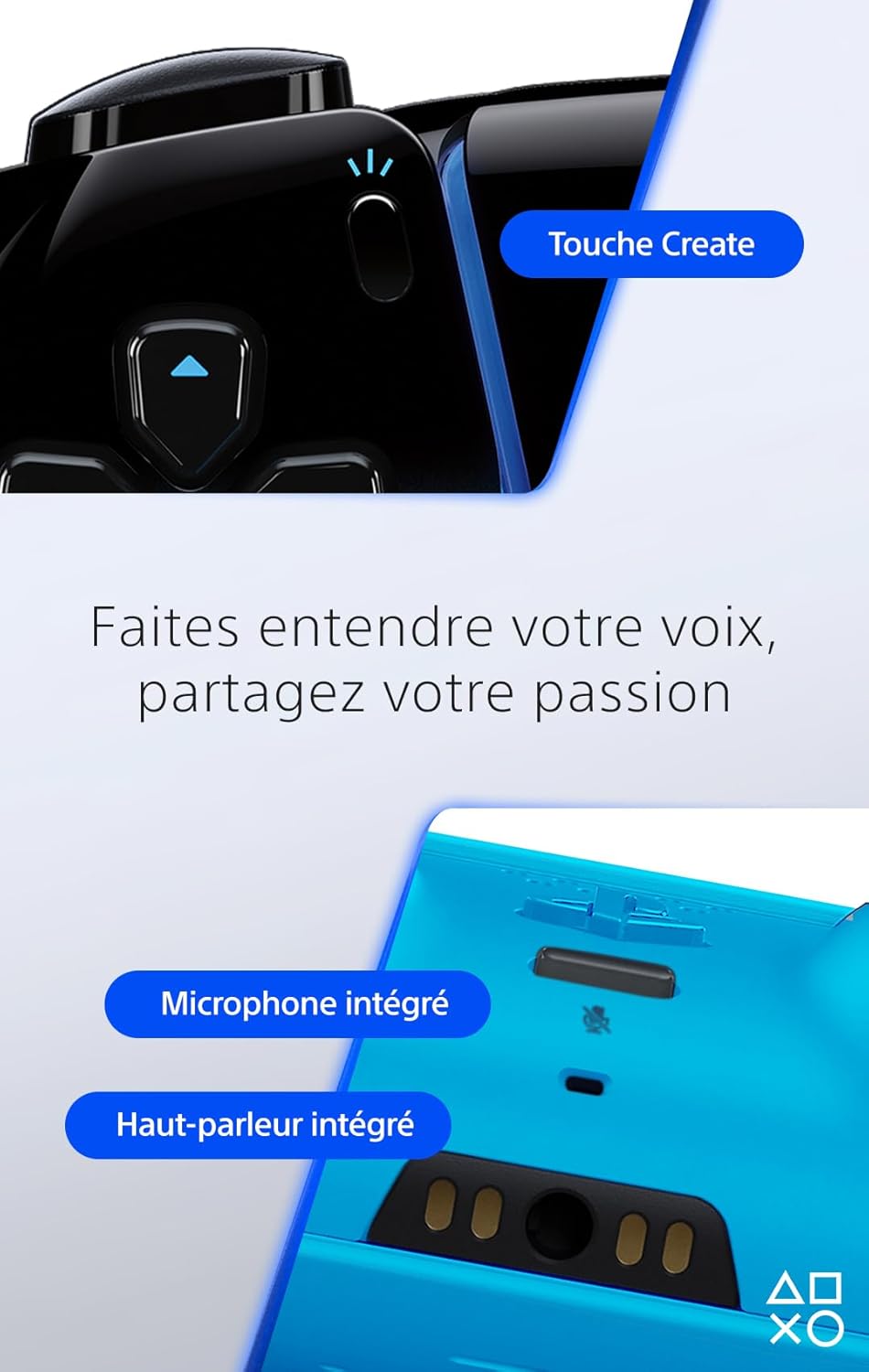 Sony Manette sans fil PS5 DualSense - Hyperpop Edition - Bleu rythmique